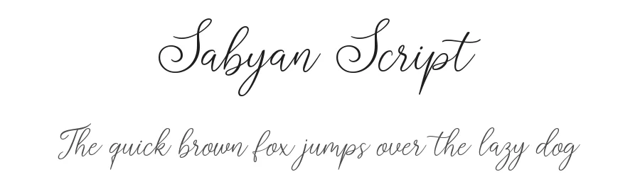 Sabyan Script by Bluestudio — Script Handwritten Font