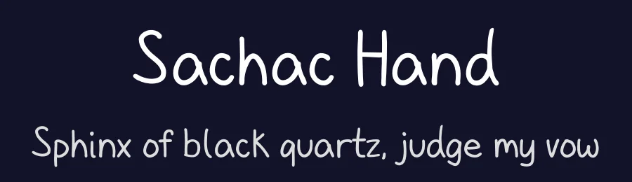 Sachac Hand — Script Handwritten Font — thumbnail 2
