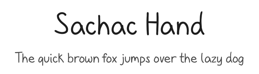 Sachac Hand — Script Handwritten Font