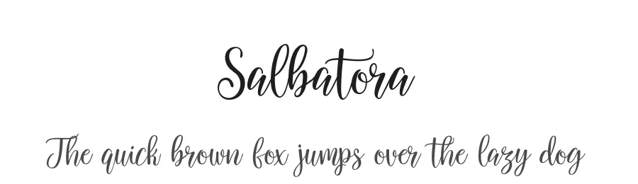 Salbatora by Area Type — Script Handwritten Font