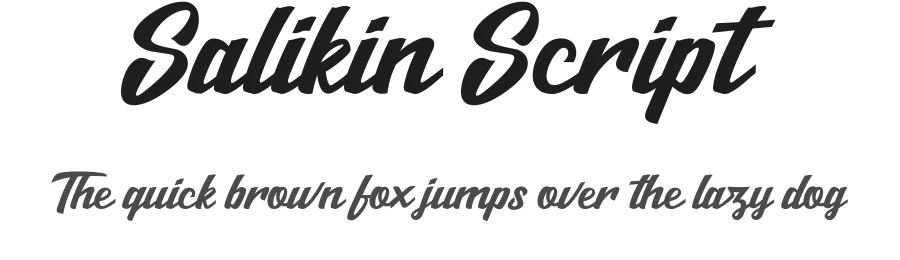 Salikin Script by Trustha Studio — Script Handwritten Font