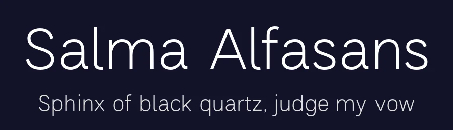 Salma Alfasans by Alifinart Studio — Sans Serif Font — thumbnail 2