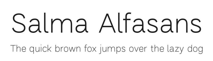 Salma Alfasans by Alifinart Studio — Sans Serif Font