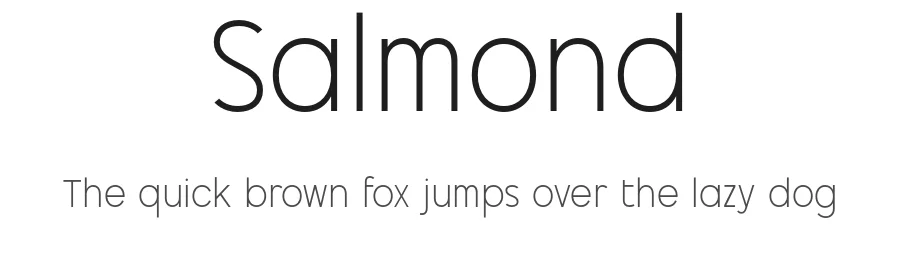 Salmond by Ahmad Ramzi Fahruddin — Sans Serif Font