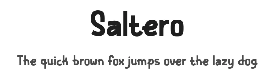 Saltero by Fathi Al Ghazi — Display Font