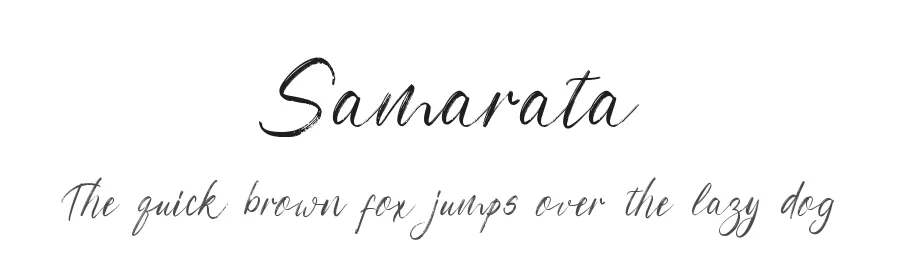 Samarata by Ahmad Muslimin — Script Handwritten Font