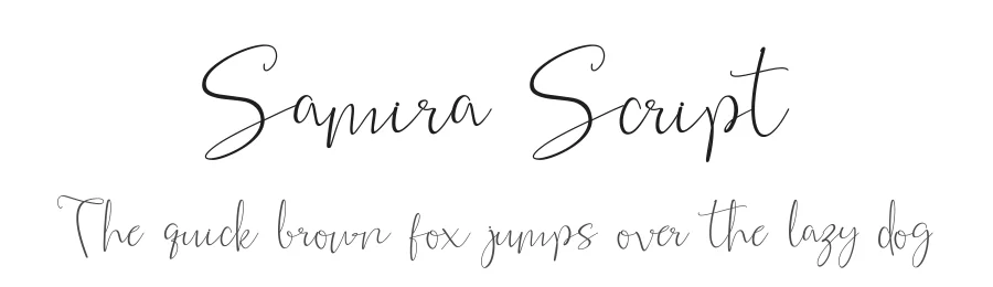 Samira Script — Script Handwritten Font