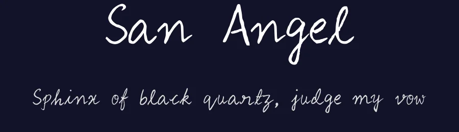 San Angel by Venkat — Script Handwritten Font — thumbnail 2