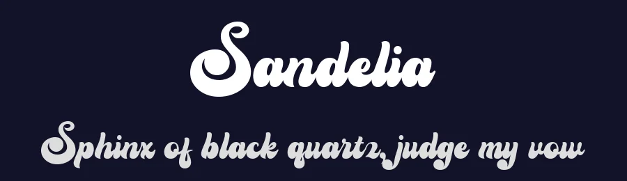 Sandelia — Script Handwritten Font — thumbnail 2
