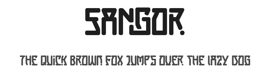 Sangor by Jarnawi Saja — Display Font