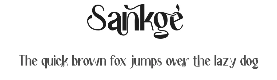 Sankge by NDNL Studio — Sans Serif Font
