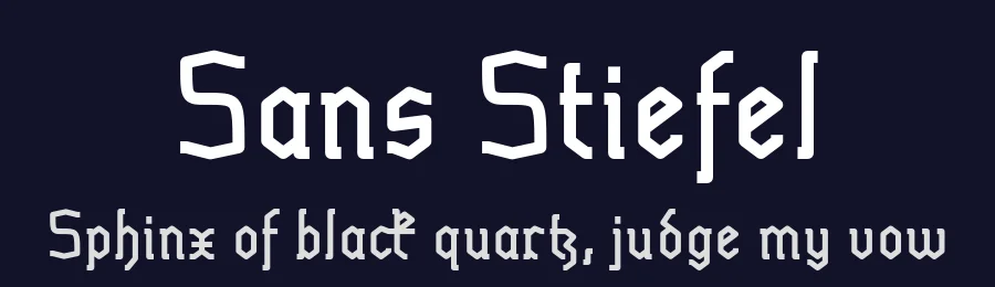 Sans Stiefel — Sans Serif Font — thumbnail 2