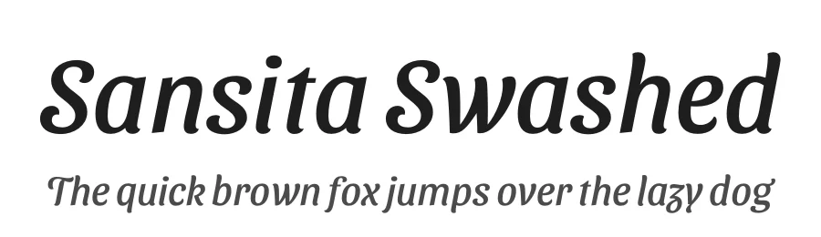 Sansita Swashed by Pablo Cosgaya — Sans Serif Font