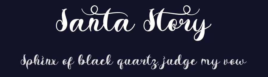 Santa Story by Yoga Letter 2021 (Isroni Yoga Prasetya) — Script Handwritten Font — thumbnail 2