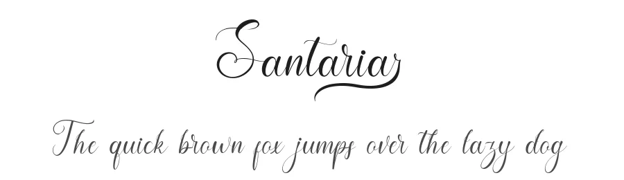 Santaria by Bagus Panji Asmoro — Script Handwritten Font