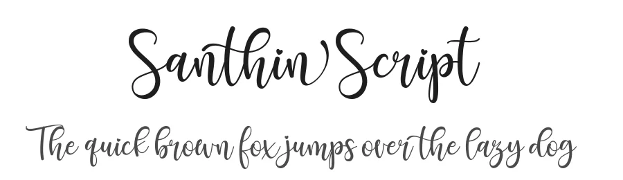 Santhin Script by Gilar Studio — Script Handwritten Font