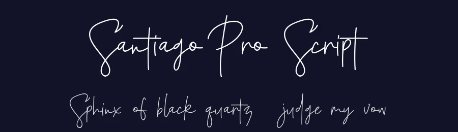 Santiago Pro Script by Ahmad Khaidir — Script Handwritten Font — thumbnail 2