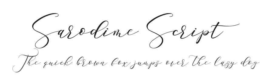 Sarodime Script by Arif Dwi — Script Handwritten Font