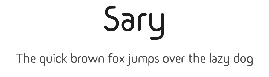 Sary by Zainelabdeen Mustafa — Sans Serif Font