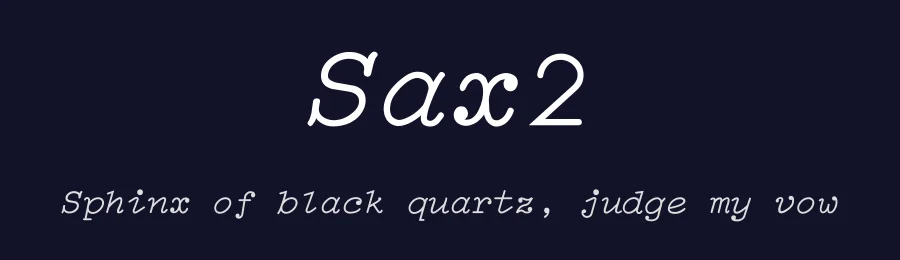 Sax2 — Slab Serif Font — thumbnail 2