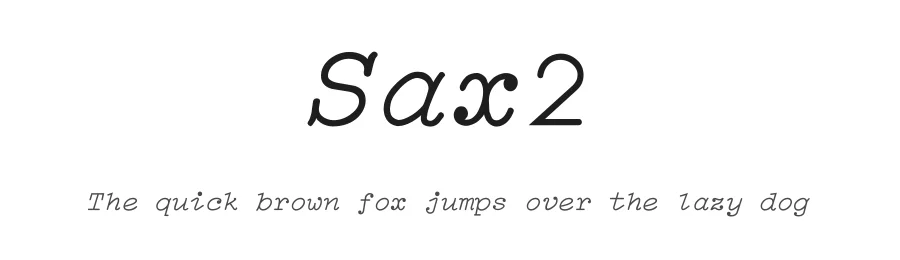 Sax2 — Slab Serif Font