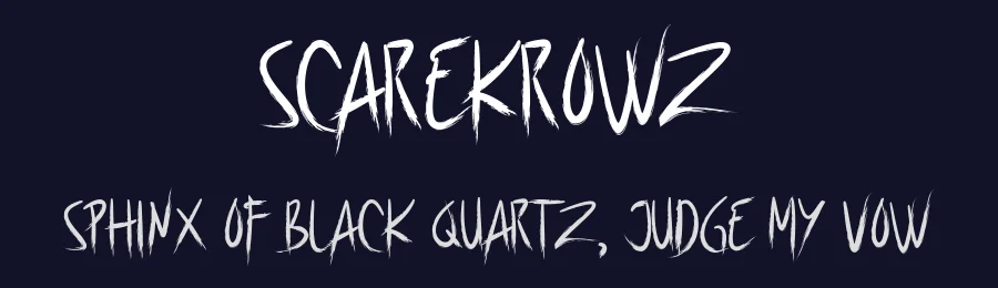 Scarekrowz by deedeetype 2019 — Script Handwritten Font — thumbnail 2