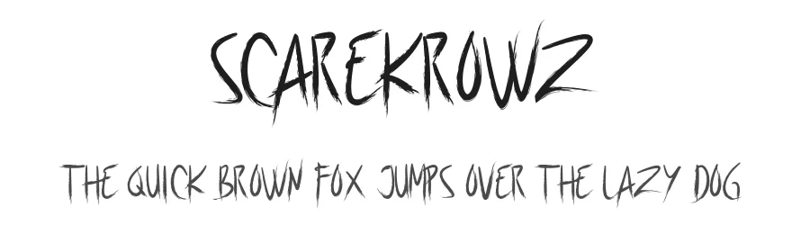 Scarekrowz by deedeetype 2019 — Script Handwritten Font