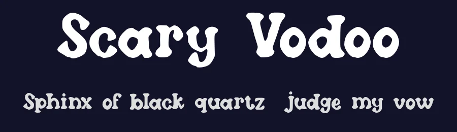 Scary Vodoo by Ilyas Yasin — Display Font — thumbnail 2