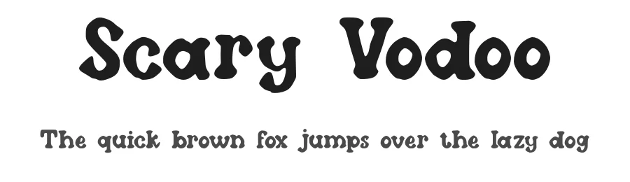 Scary Vodoo by Ilyas Yasin — Display Font