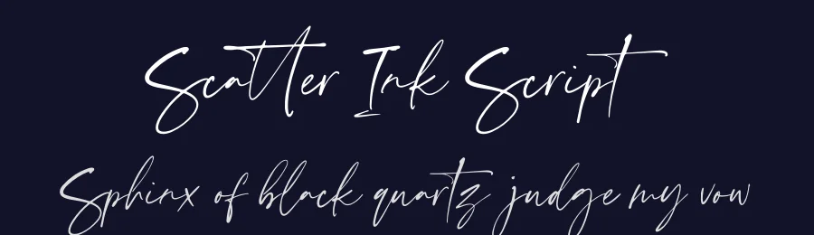 Scatter Ink Script by Muhamad Yusron  Billah — Script Handwritten Font — thumbnail 2