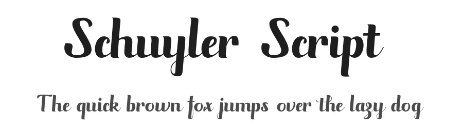 Schuyler Script by Stripes Studio — Script Handwritten Font