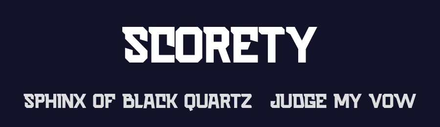 Scorety — Display Font — thumbnail 2