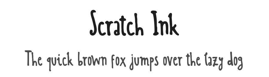Scratch Ink by Welianto — Script Handwritten Font
