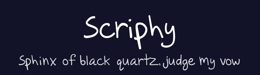 Scriphy by Ala M. Lockhart — Script Handwritten Font — thumbnail 2
