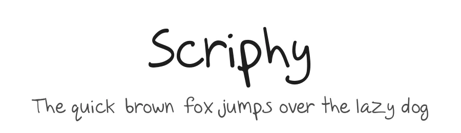 Scriphy by Ala M. Lockhart — Script Handwritten Font