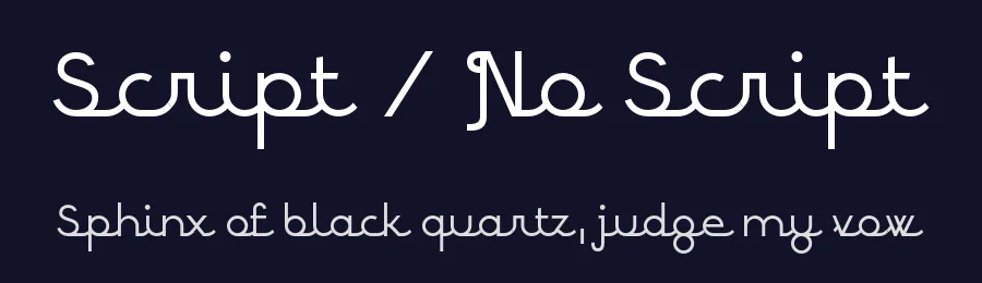 Script / No Script by George Triantafyllakos — Script Handwritten Font — thumbnail 2