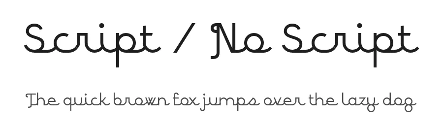 Script / No Script by George Triantafyllakos — Script Handwritten Font