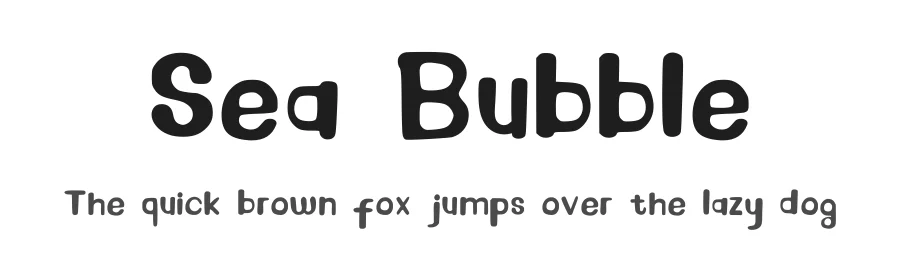 Sea Bubble — Script Handwritten Font