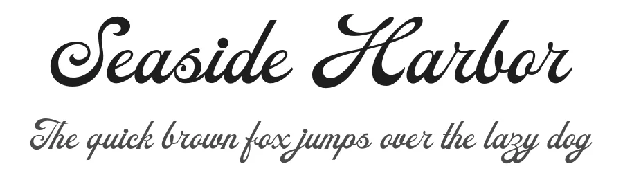 Seaside Harbor by letterhend studio — Script Handwritten Font