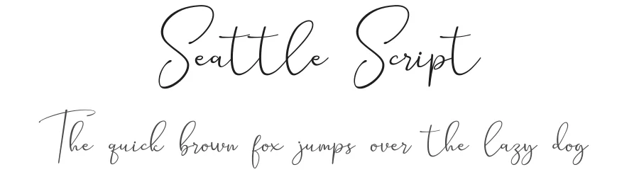 Seattle Script — Script Handwritten Font