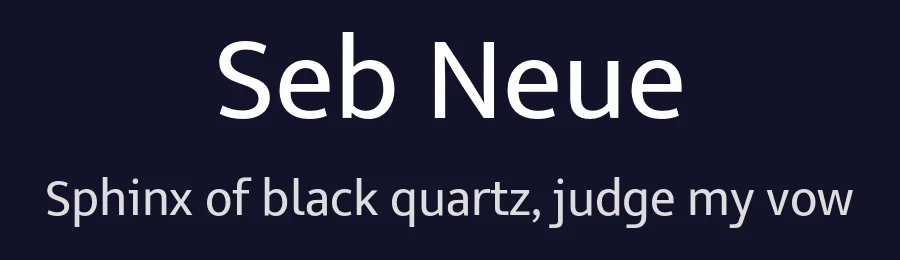 Seb Neue — Sans Serif Font — thumbnail 2