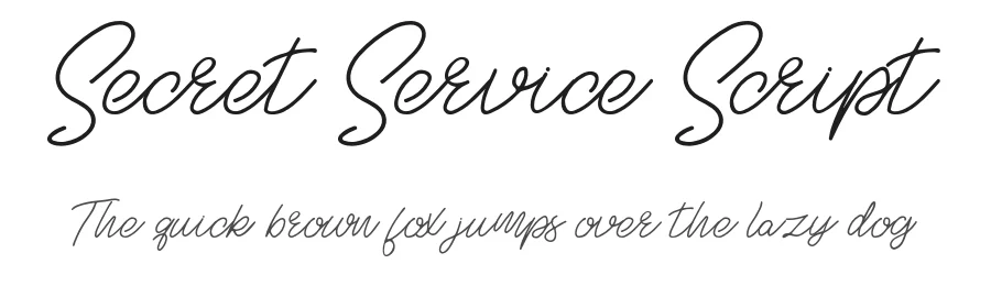 Secret Service Script by besttypeco β Script Handwritten Font