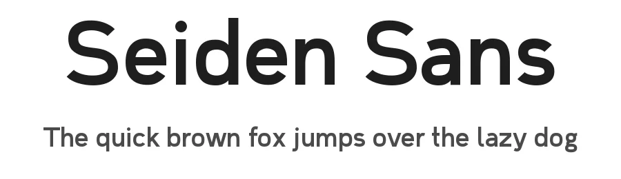 Seiden Sans by Kevin Beronilla — Sans Serif Font