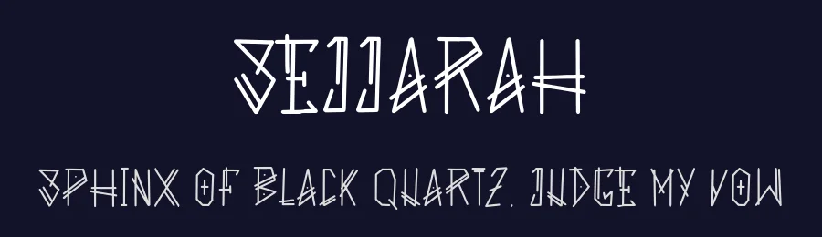 Sejjarah by idealeksis — Display Font — thumbnail 2