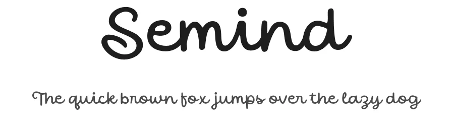 Semind by Southills Std. — Script Handwritten Font
