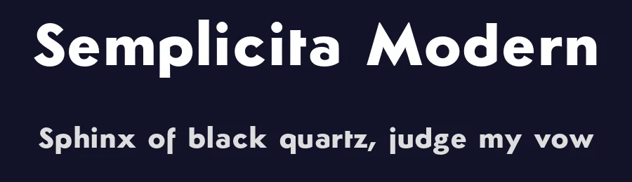 Semplicita Modern by Alessandro Butti, Aldo Novarese, Leonardo Di Lena — Sans Serif Font — thumbnail 2