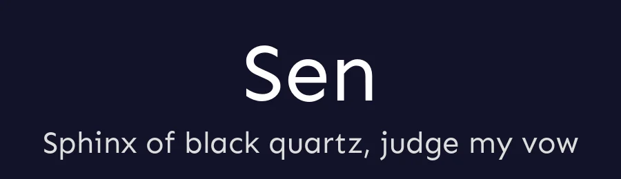 Sen by Kosal Sen, Philatype — Sans Serif Font — thumbnail 2