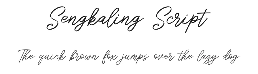 Sengkaling Script by Weape Studio — Script Handwritten Font