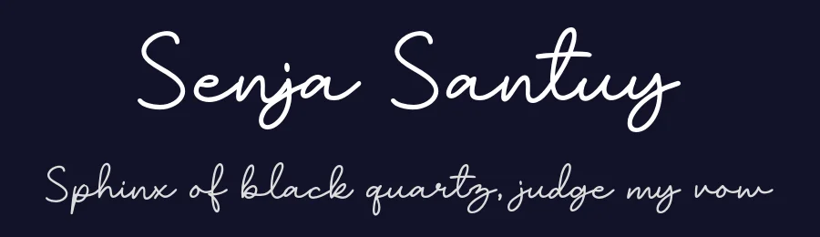 Senja Santuy — Script Handwritten Font — thumbnail 2