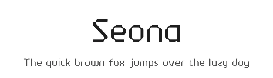 Seona by Furqan Sudirman, Muhammad Muammar — Display Font